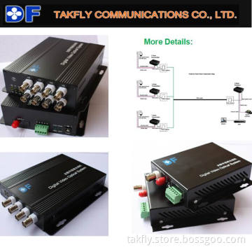 4 Channel CCTV Fiber Optic Transceiver